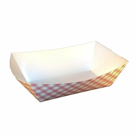 SPECIALTY QUALITY PACKAGING 8703 PEC Plaid No. 300 Food Tray, 500PK 8703  (PEC)